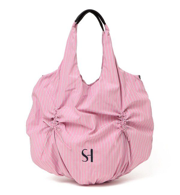 SHIPS for women「【WEB限定】ストライプ ドロスト バッグ」|トートバッグ|