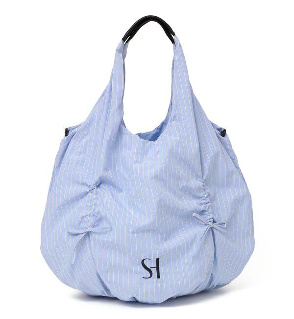 SHIPS for women「【WEB限定】ストライプ ドロスト バッグ」|トートバッグ|