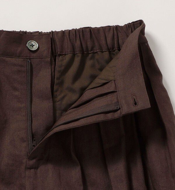 SHIPS any「SHIPS any:〈洗濯機可能〉リネン ミックス タック フレア ワイド パンツ」|その他|