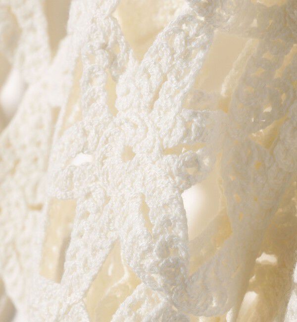 SHIPS any「SHIPS any:〈手洗い可能〉フラワー クロシェ レース カーディガン」|カーディガン|