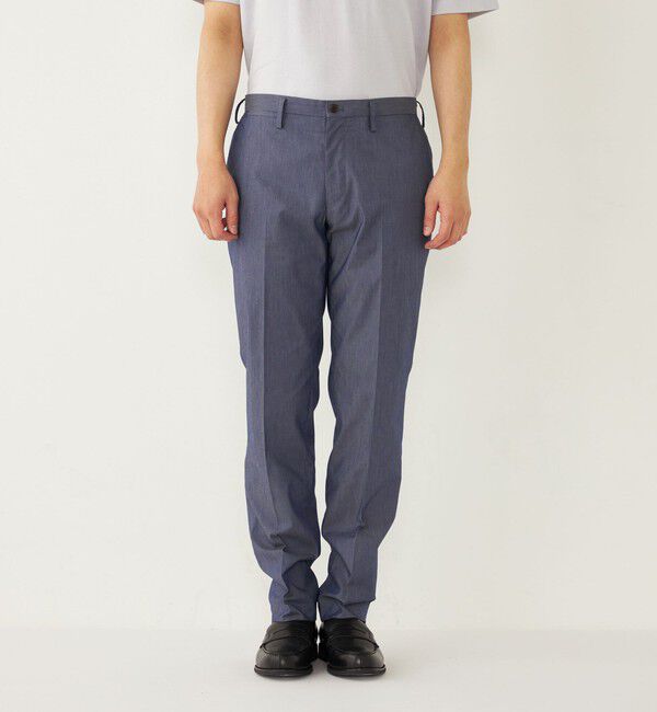 SHIPS Colors 「SHIPS Colors:〈洗濯機可能〉デニム ライク スラックス(セットアップ対応可能)」|スラックス|