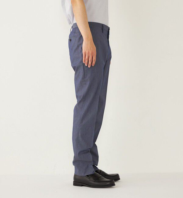 SHIPS Colors 「SHIPS Colors:〈洗濯機可能〉デニム ライク スラックス(セットアップ対応可能)」|スラックス|