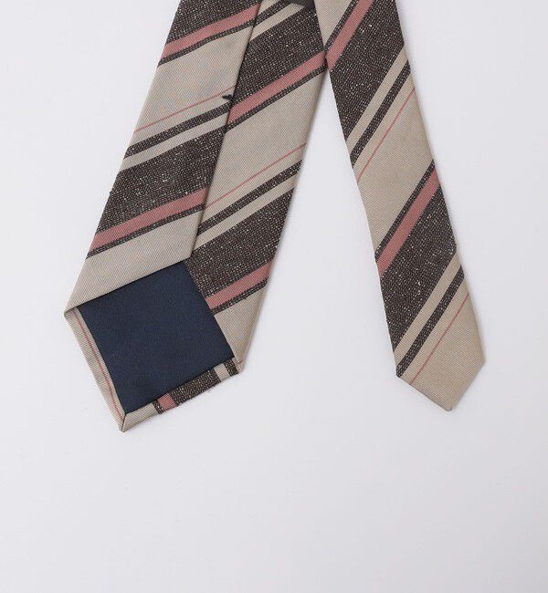 SHIPS「Puccini: シルク メランジ ヘリンボーン ストライプ タイ」|ネクタイ・蝶ネクタイ|