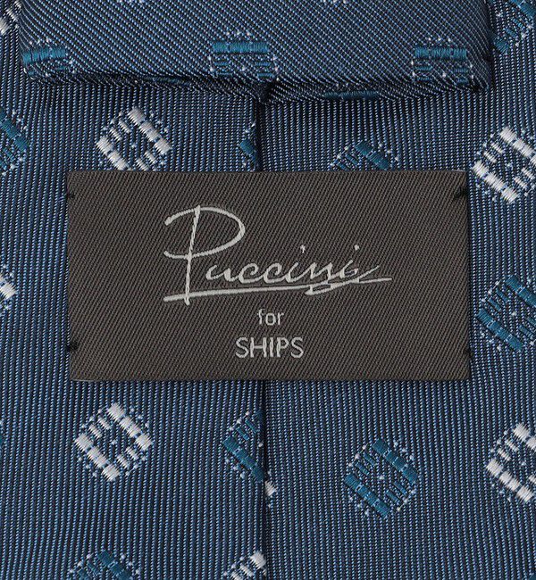 SHIPS「Puccini: シルク スクエア 小紋 タイ」|ネクタイ・蝶ネクタイ|