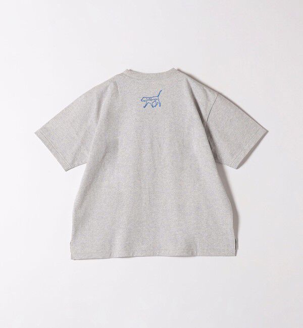 SHIPS any「【SHIPS any別注】Collegiate Pacific:〈洗濯機可能〉V ガゼット プリント & 刺繍 Tシャツ 25SS」|Tシャツ・カットソー|