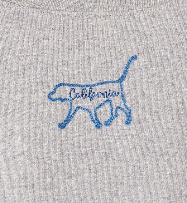 SHIPS any「【SHIPS any別注】Collegiate Pacific:〈洗濯機可能〉V ガゼット プリント & 刺繍 Tシャツ 25SS」|Tシャツ・カットソー|