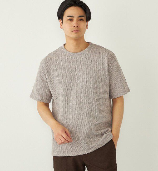 SHIPS Colors 「SHIPS Colors:〈洗濯機可能〉ローゲージ カノコ TEE◇」|Tシャツ・カットソー|グレー