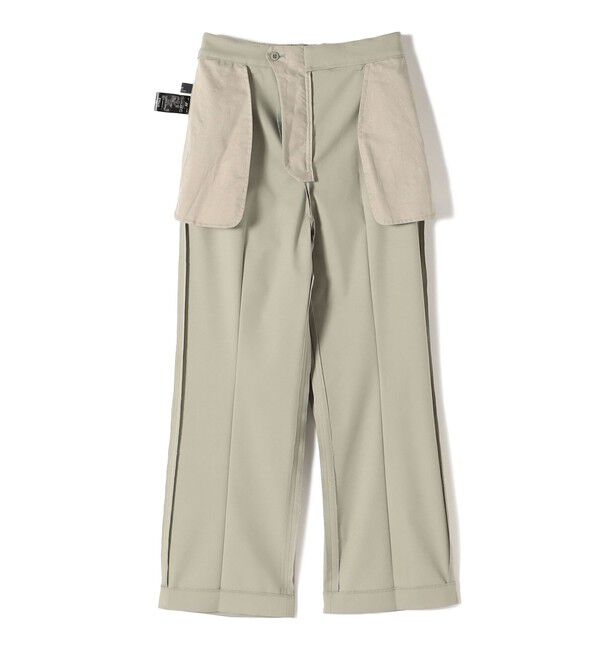 SHIPS for women「SHIPS Primary Navy Label:センタープレス ストレート ライン パンツ」|スラックス|