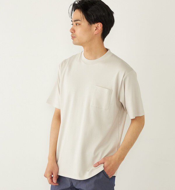 SHIPS Colors 「SHIPS Colors:〈抗菌防臭・接触冷感〉スムース ビズT ショートスリーブ◇」|Tシャツ・カットソー|トップグレー