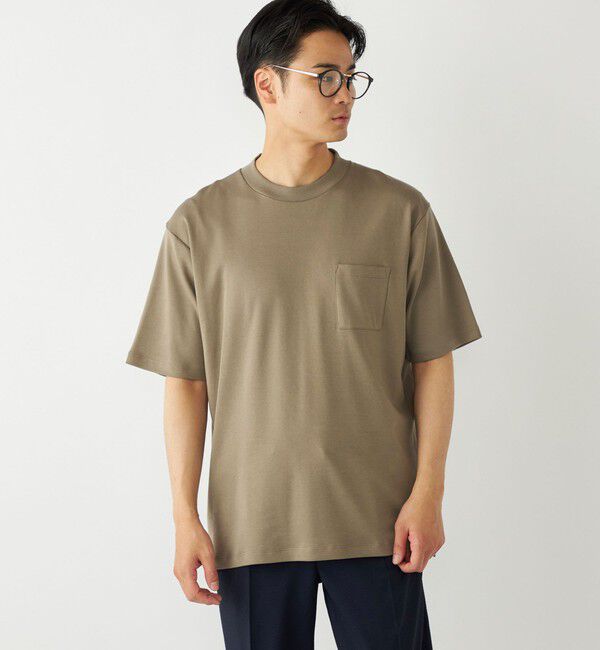 SHIPS Colors 「SHIPS Colors:〈抗菌防臭・接触冷感〉スムース ビズT ショートスリーブ◇」|Tシャツ・カットソー|オリーブ