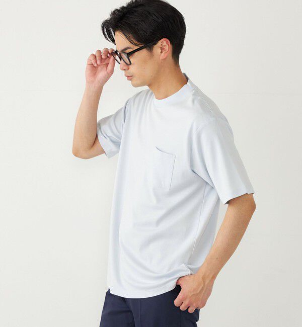 SHIPS Colors 「SHIPS Colors:〈抗菌防臭・接触冷感〉スムース ビズT ショートスリーブ◇」|Tシャツ・カットソー|ライトブルー