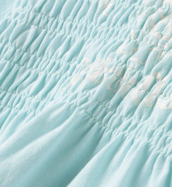 SHIPS KIDS「【SHIPS KIDS別注】RUSSELL ATHLETIC:140～150cm/ ギャザー プリント 半袖 TEE」|Tシャツ・カットソー|