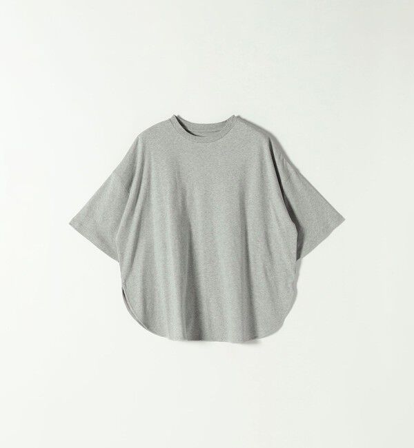 SHIPS any「SHIPS any:〈接触冷感/汗染み防止加工/洗濯機可能〉ラウンドヘム クルー ビッグ TEE」|Tシャツ・カットソー|