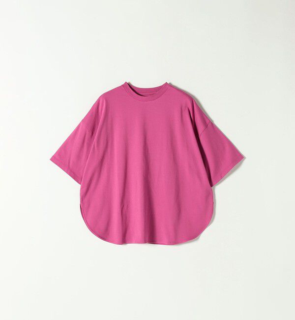 SHIPS any「SHIPS any:〈接触冷感/汗染み防止加工/洗濯機可能〉ラウンドヘム クルー ビッグ TEE」|Tシャツ・カットソー|