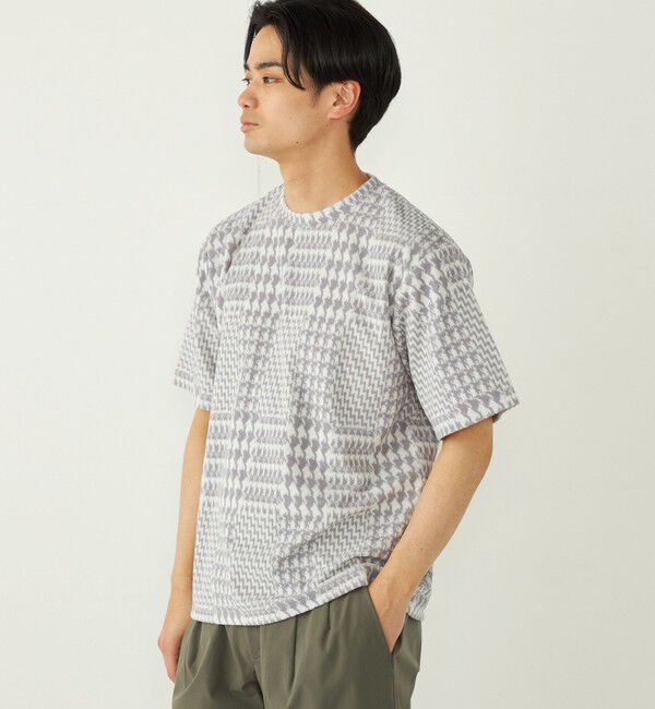 SHIPS Colors 「SHIPS Colors:パイル ジャカード Tシャツ」|Tシャツ・カットソー|オフホワイト