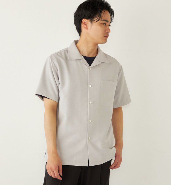 SHIPS Colors 「SHIPS Colors:〈洗濯機可能〉ポリトロ オープンカラー シャツ」|シャツ・ブラウス|