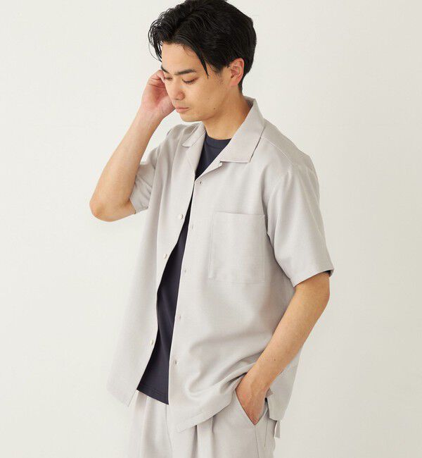 SHIPS Colors 「SHIPS Colors:〈洗濯機可能〉ポリトロ オープンカラー シャツ」|シャツ・ブラウス|