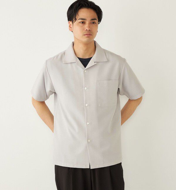 SHIPS Colors 「SHIPS Colors:〈洗濯機可能〉ポリトロ オープンカラー シャツ」|シャツ・ブラウス|