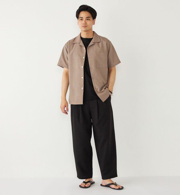 SHIPS Colors 「SHIPS Colors:〈洗濯機可能〉ポリトロ オープンカラー シャツ」|シャツ・ブラウス|