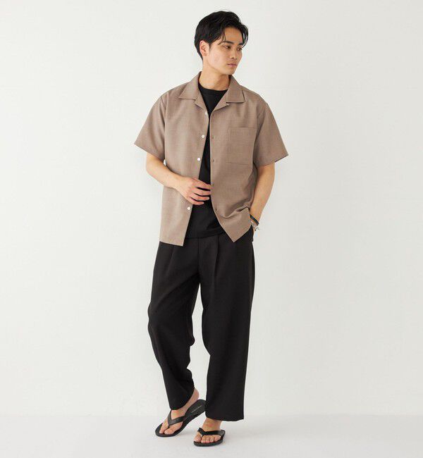 SHIPS Colors 「SHIPS Colors:〈洗濯機可能〉ポリトロ オープンカラー シャツ」|シャツ・ブラウス|