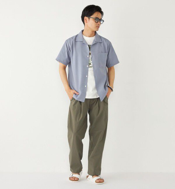 SHIPS Colors 「SHIPS Colors:〈洗濯機可能〉ポリトロ オープンカラー シャツ」|シャツ・ブラウス|