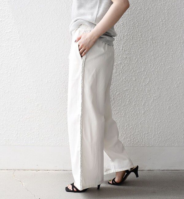 SHIPS any「bon_meur:〈手洗い可能〉ブレイド ロープ デザイン タッセル ワイド パンツ」|その他|