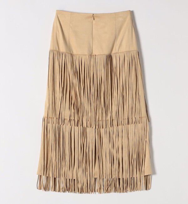 SHIPS any「bon_meur:〈手洗い可能〉フリンジ ティアード タイト スカート」|スカート|