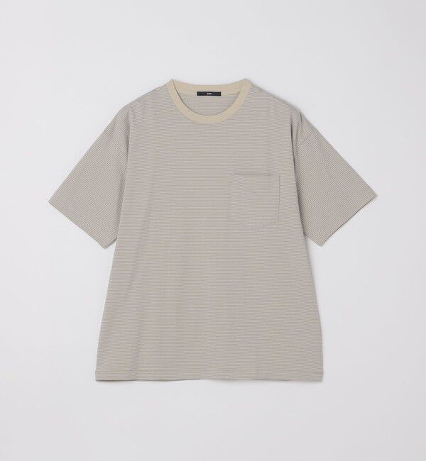 SHIPS「SHIPS: マイクロ ボーダー ショートスリーブ Tシャツ」|Tシャツ・カットソー|