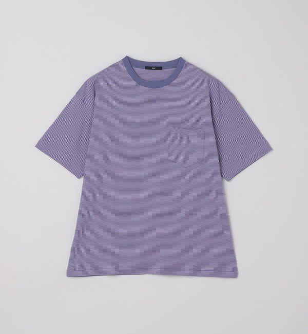 SHIPS「SHIPS: マイクロ ボーダー ショートスリーブ Tシャツ」|Tシャツ・カットソー|