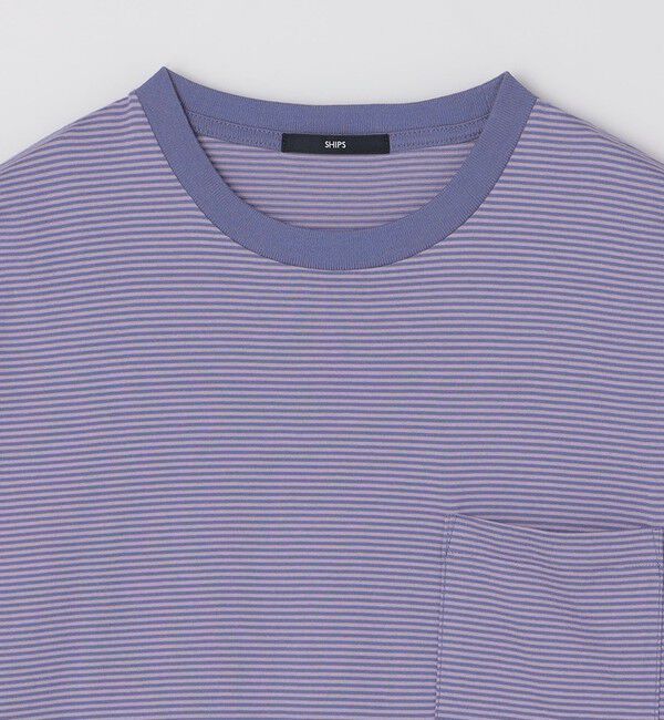 SHIPS「SHIPS: マイクロ ボーダー ショートスリーブ Tシャツ」|Tシャツ・カットソー|
