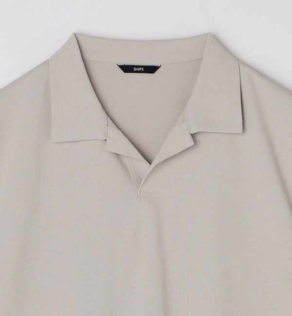 SHIPS「SHIPS:〈遮熱/接触冷感/吸水速乾/紫外線カット〉カノコ スキッパー ポロシャツ」|ポロシャツ|