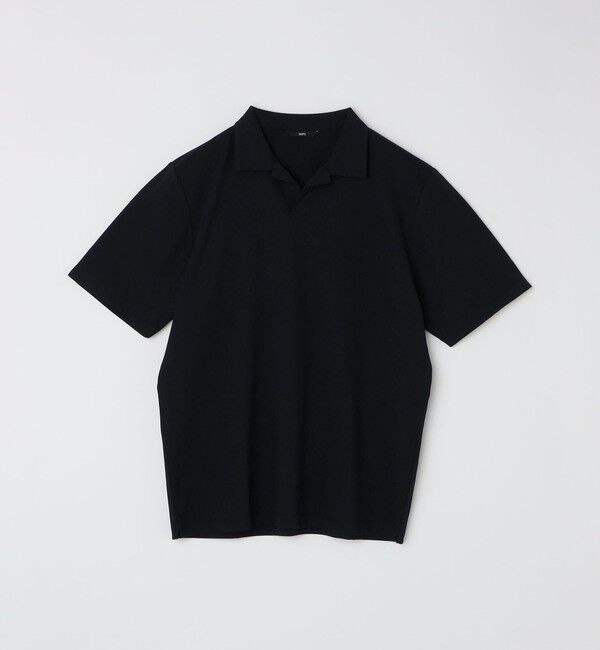 SHIPS「SHIPS:〈遮熱/接触冷感/吸水速乾/紫外線カット〉カノコ スキッパー ポロシャツ」|ポロシャツ|ネイビー