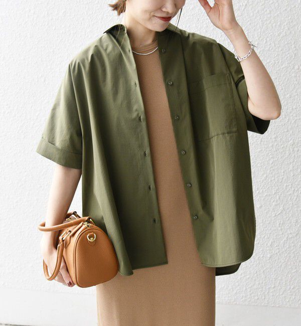 SHIPS any「SHIPS any:〈洗濯機可能〉タイプライター スリット ポケット ビッグ シャツ」|シャツ・ブラウス|