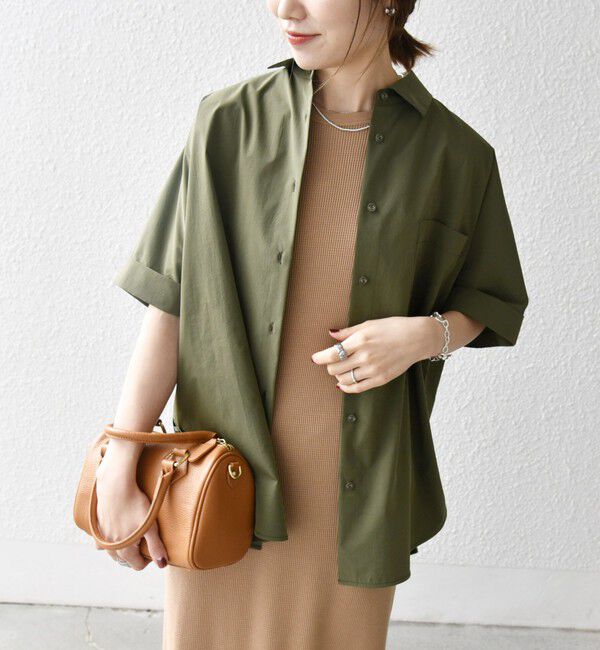 SHIPS any「SHIPS any:〈洗濯機可能〉タイプライター スリット ポケット ビッグ シャツ」|シャツ・ブラウス|