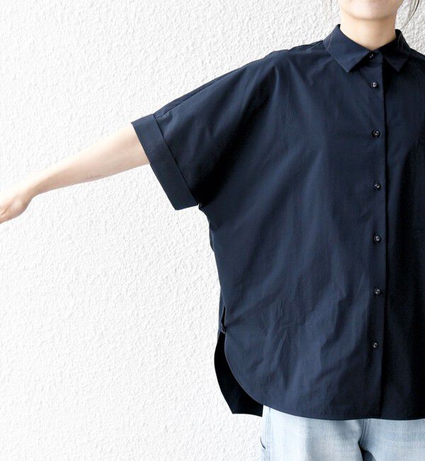 SHIPS any「SHIPS any:〈洗濯機可能〉タイプライター スリット ポケット ビッグ シャツ」|シャツ・ブラウス|