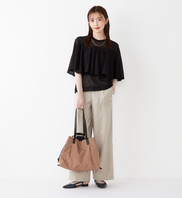 SHIPS Colors 「SHIPS Colors:〈手洗い可能〉シアー フレアスリーブ ニット◇」|ニット・セーター|