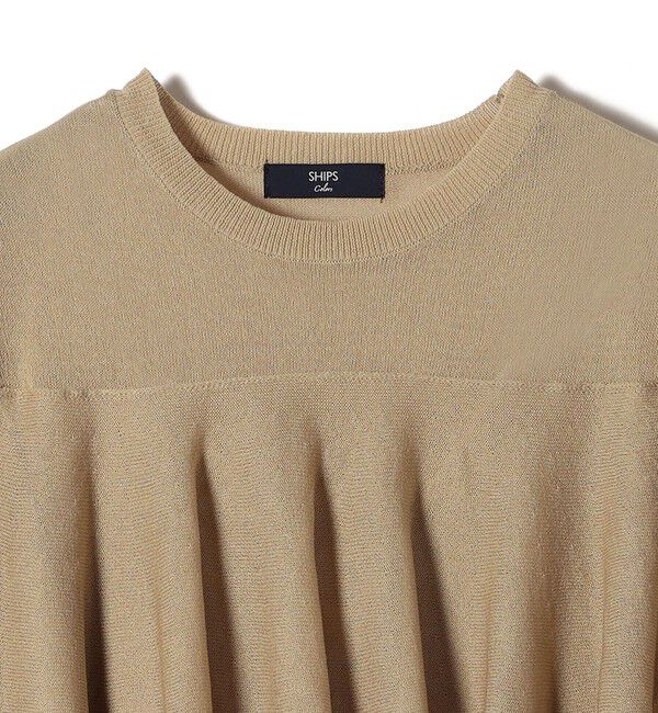 SHIPS Colors 「SHIPS Colors:〈手洗い可能〉シアー フレアスリーブ ニット◇」|ニット・セーター|