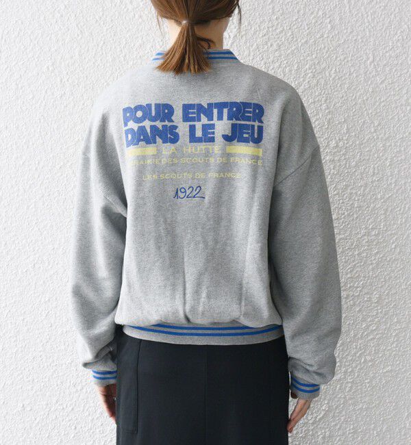 SHIPS any「【SHIPS any別注】La Hutte:〈洗濯機可能〉裏起毛 ロゴ ジップ ブルゾン」|ブルゾン・スタジャン|