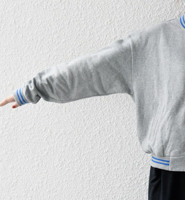 SHIPS any「【SHIPS any別注】La Hutte:〈洗濯機可能〉裏起毛 ロゴ ジップ ブルゾン」|ブルゾン・スタジャン|