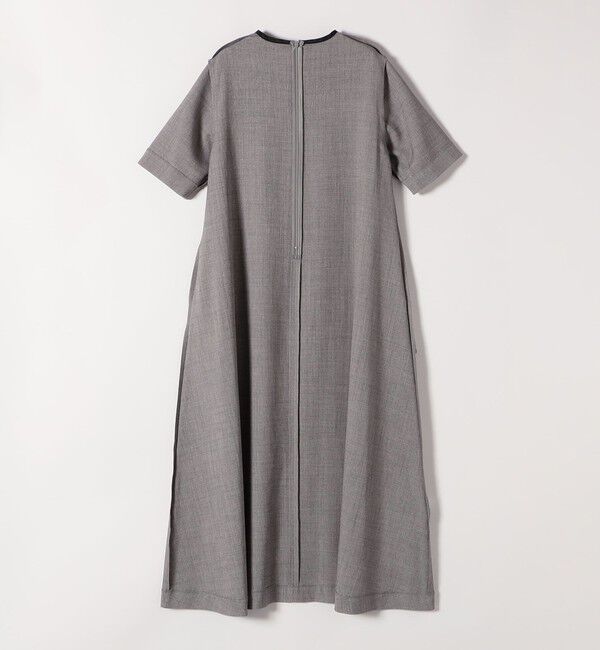 SHIPS any「SHIPS any:〈洗濯機可能〉ウーステッド パイピング ボタン フレア ワンピース」|ワンピース|