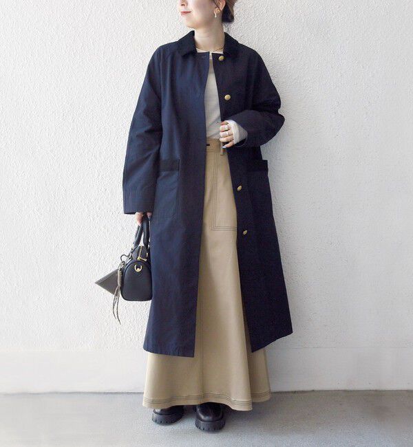 SHIPS any「SHIPS any: ステンカラー Aライン ロング コート」|ステンカラーコート|