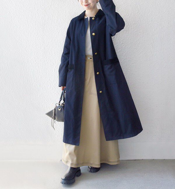 SHIPS any「SHIPS any: ステンカラー Aライン ロング コート」|ステンカラーコート|