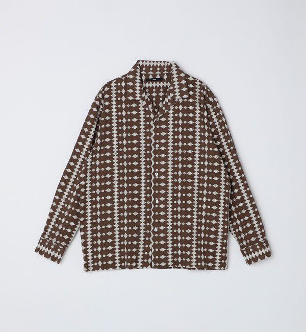 SHIPS「SHIPS: エンブロイダリー オープンカラー ロングスリーブ シャツ」|シャツ・ブラウス|