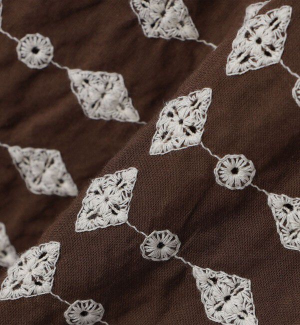 SHIPS「SHIPS: エンブロイダリー オープンカラー ロングスリーブ シャツ」|シャツ・ブラウス|