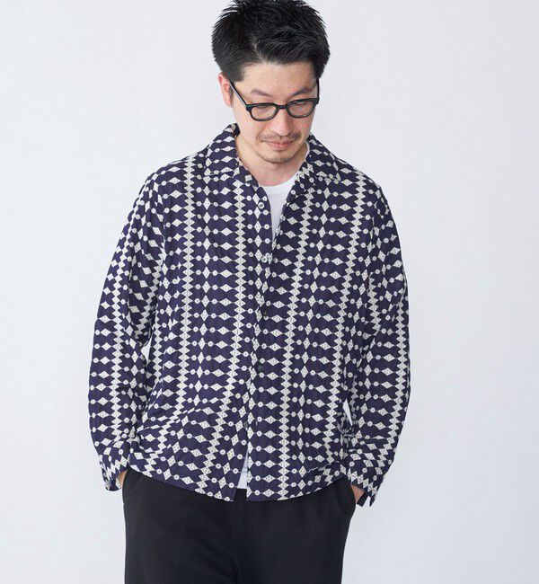 SHIPS「SHIPS: エンブロイダリー オープンカラー ロングスリーブ シャツ」|シャツ・ブラウス|