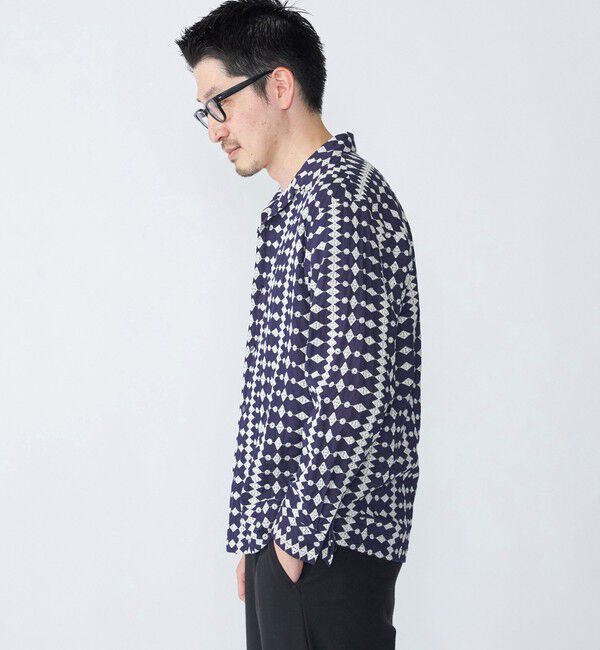 SHIPS「SHIPS: エンブロイダリー オープンカラー ロングスリーブ シャツ」|シャツ・ブラウス|