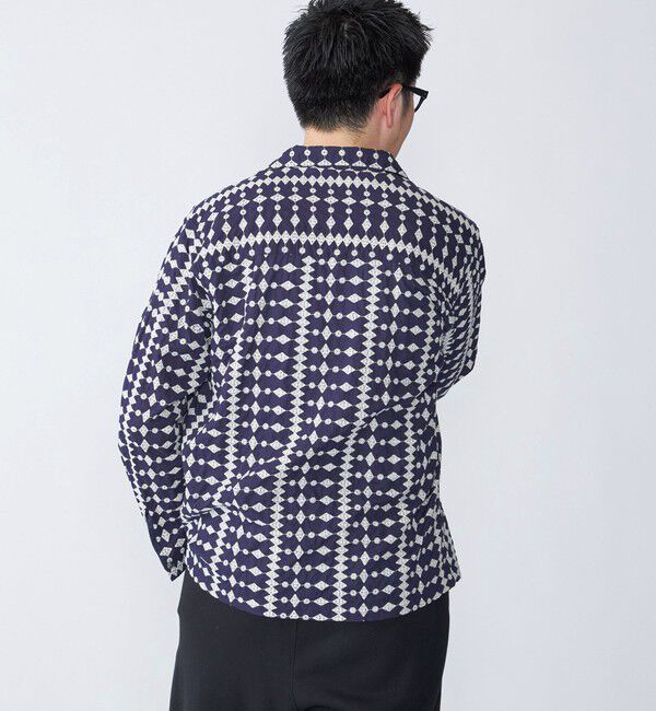 SHIPS「SHIPS: エンブロイダリー オープンカラー ロングスリーブ シャツ」|シャツ・ブラウス|