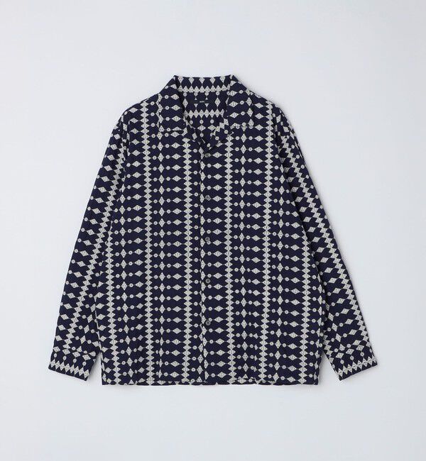 SHIPS「SHIPS: エンブロイダリー オープンカラー ロングスリーブ シャツ」|シャツ・ブラウス|