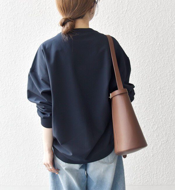 SHIPS any「SHIPS any:〈洗濯機可能〉裏起毛 クルーネック コクーン プルオーバー」|Tシャツ・カットソー|