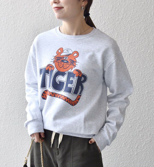 SHIPS any「The BOOK STORE:〈洗濯機可能〉タイガー プリント 裏起毛 スウェット」|スウェット・ジャージ|